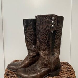 Ariat Brown Leather Western Boots